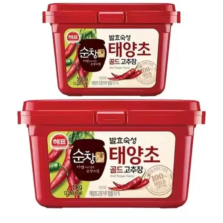 해표 태양초 골드 고추장 1kg + 500g