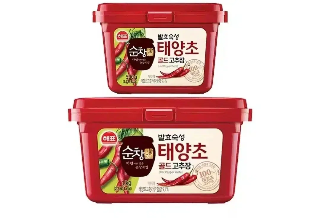 해표 태양초 골드 고추장 1kg + 500g