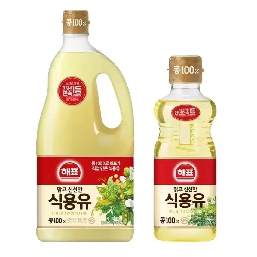 해표 콩기름 1.8L + 250ml 식용유