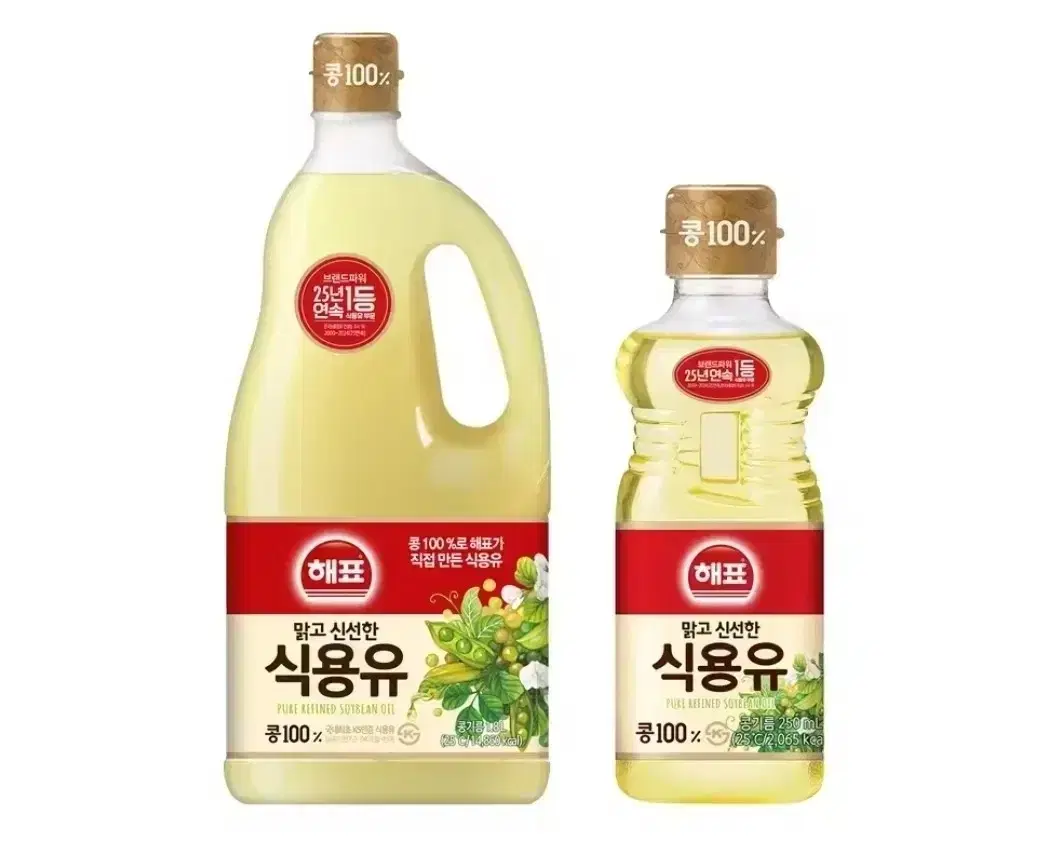 해표 콩기름 1.8L + 250ml 식용유