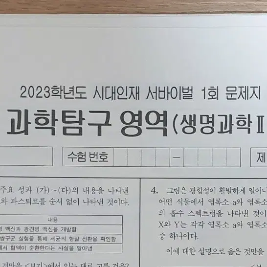 2023 생명과학2 시대인재 서바이벌 전 회차 28회분