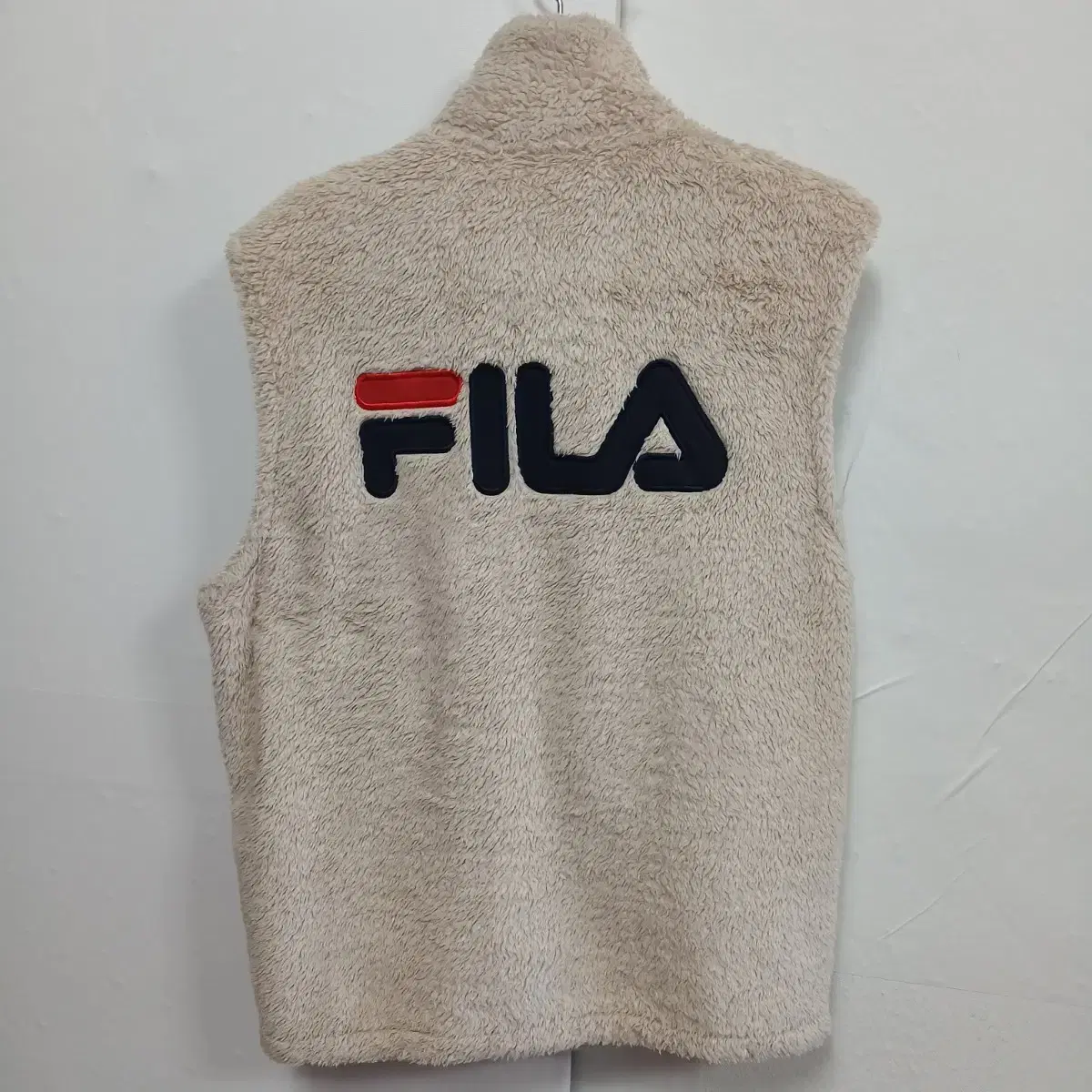 FILA 베이지뽀글이 플리스 베스트조끼 90 S