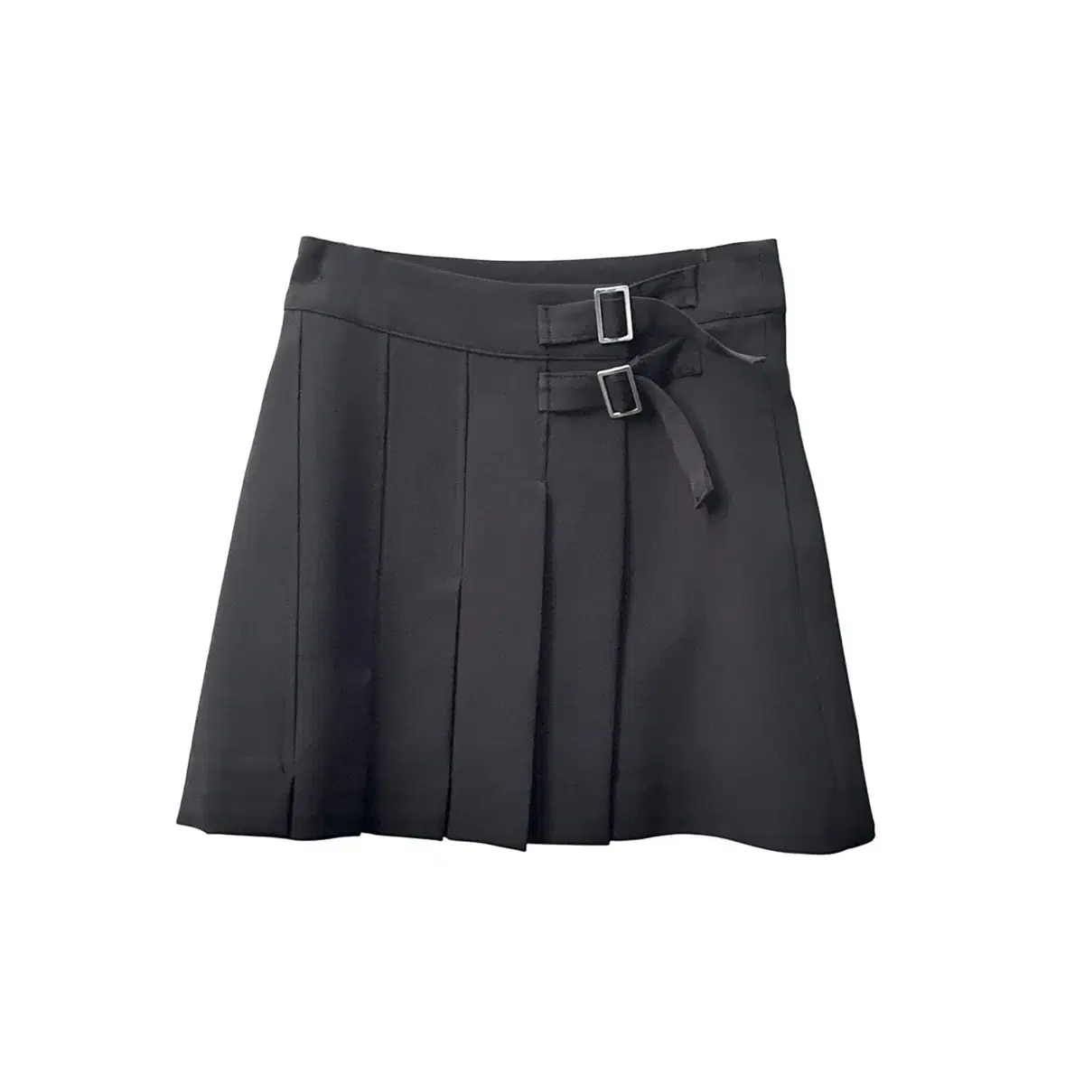 Wrap pleats blet skirt