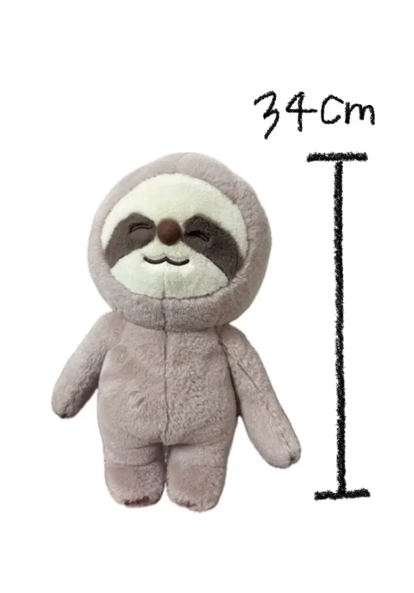 늘보들 인형 34cm