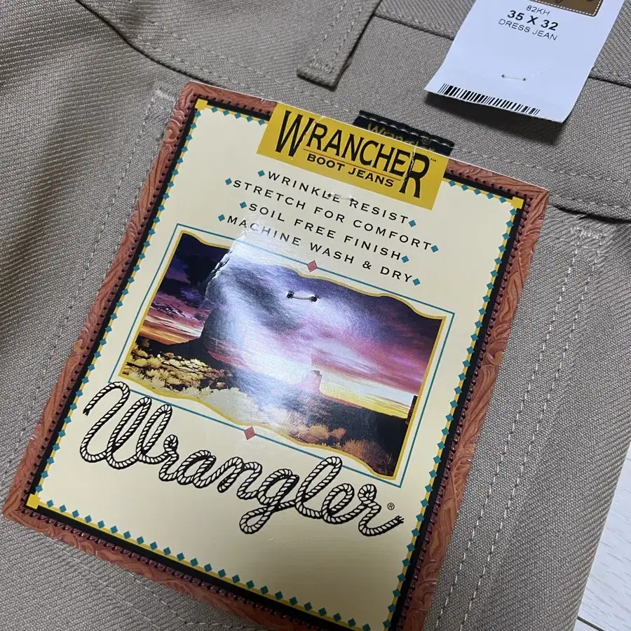 [새상품] Wrangler/랭글러 메카닉팬츠 스타프레스트