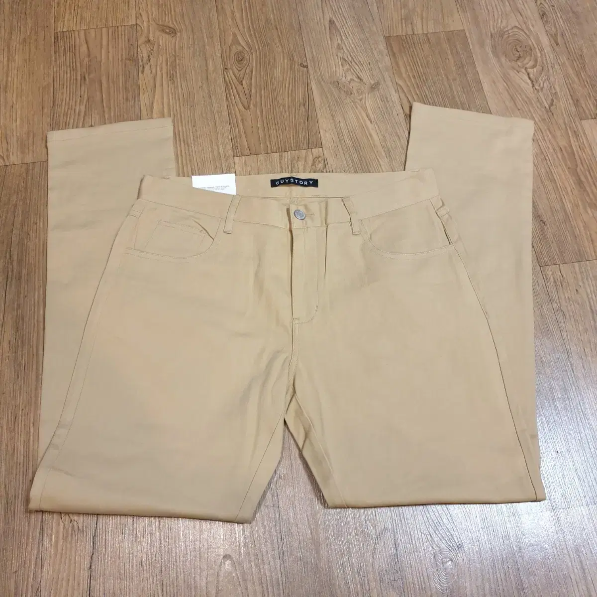 Men's 32-inch light brown cotton pants