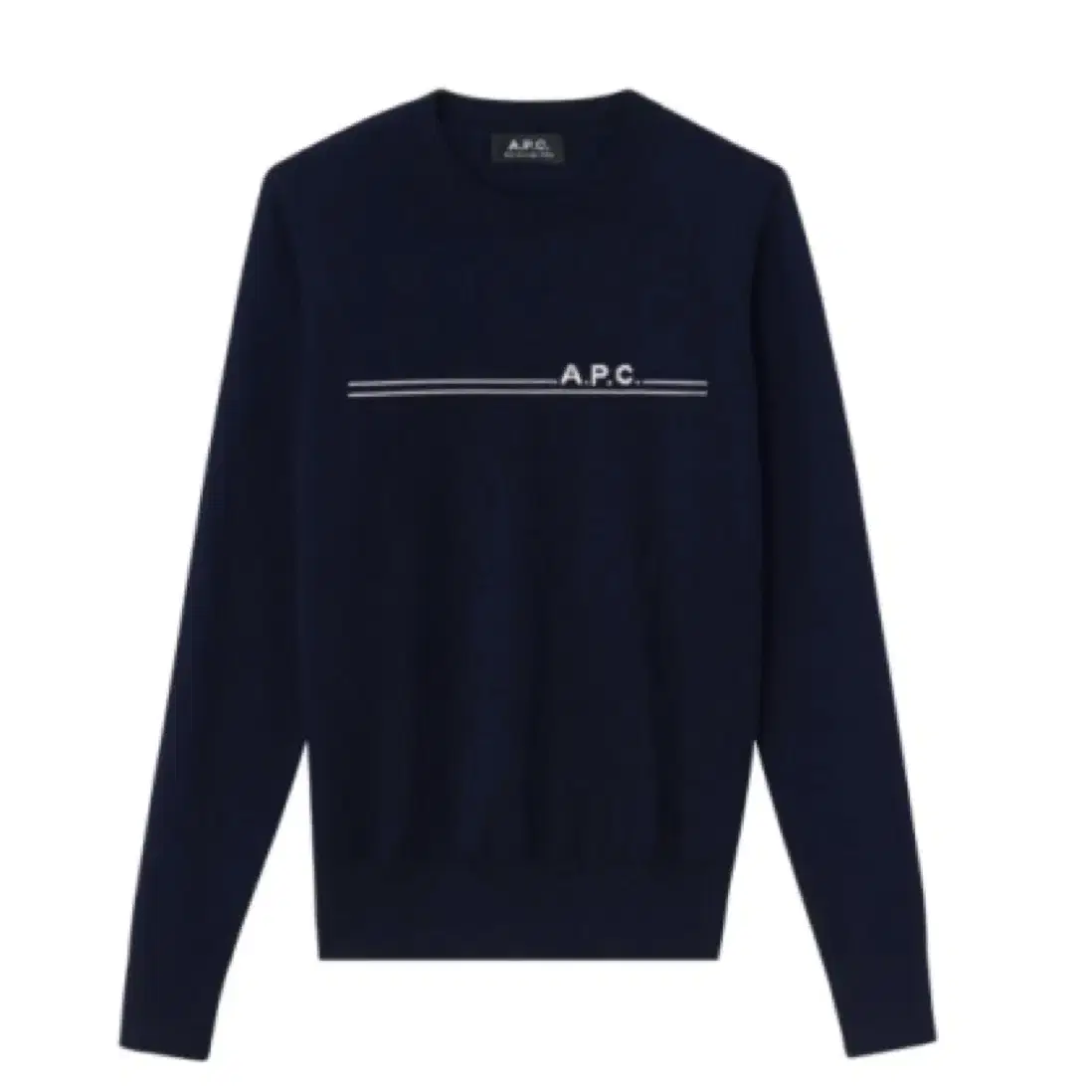 A.P.C. 아페쎄 에포님 로고 니트 네이비 S