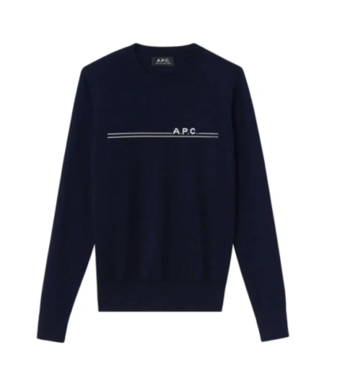 A.P.C. 아페쎄 에포님 로고 니트 네이비 S