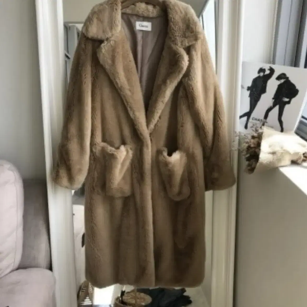 Ganni faux fur coat 가니 퍼코트/퍼자켓