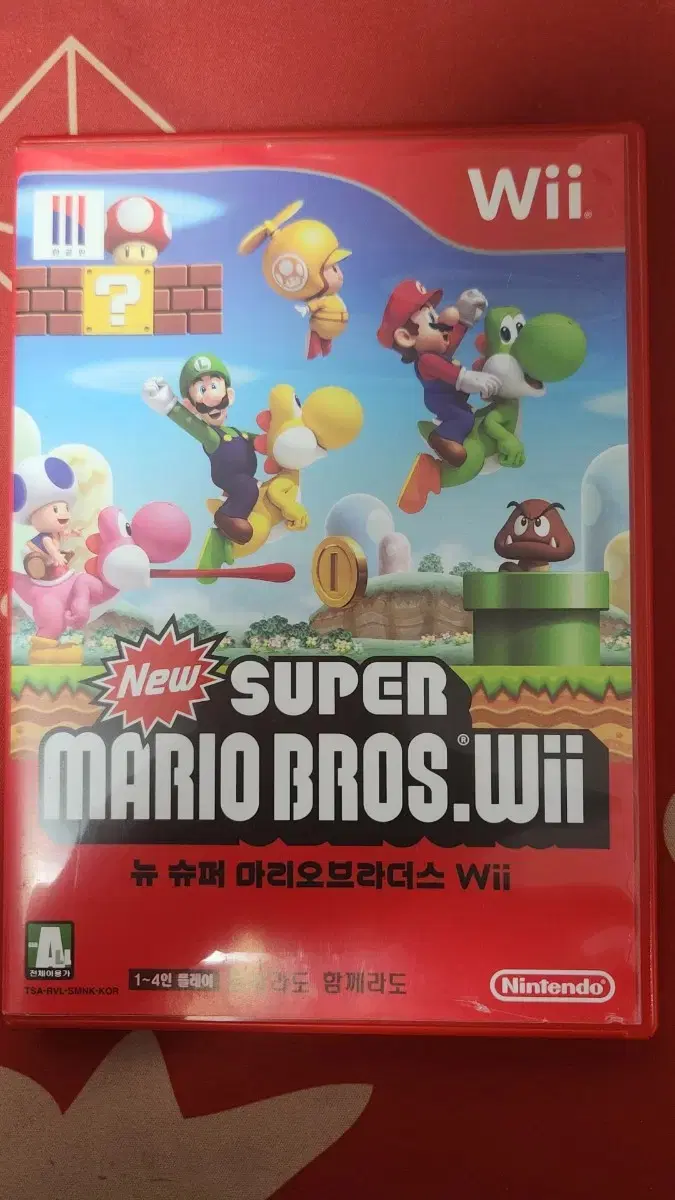 닌텐도 wii 뉴 슈퍼 마리오 브라더스 케이스포함