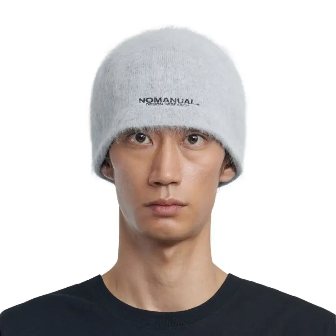 노메뉴얼 NM HAIRY BEANIE - LIGHT GRAY