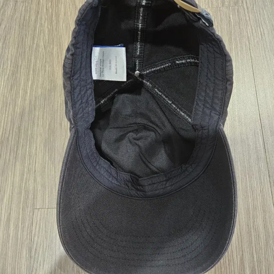 MPQ BIG VISOR CAP(washed black)