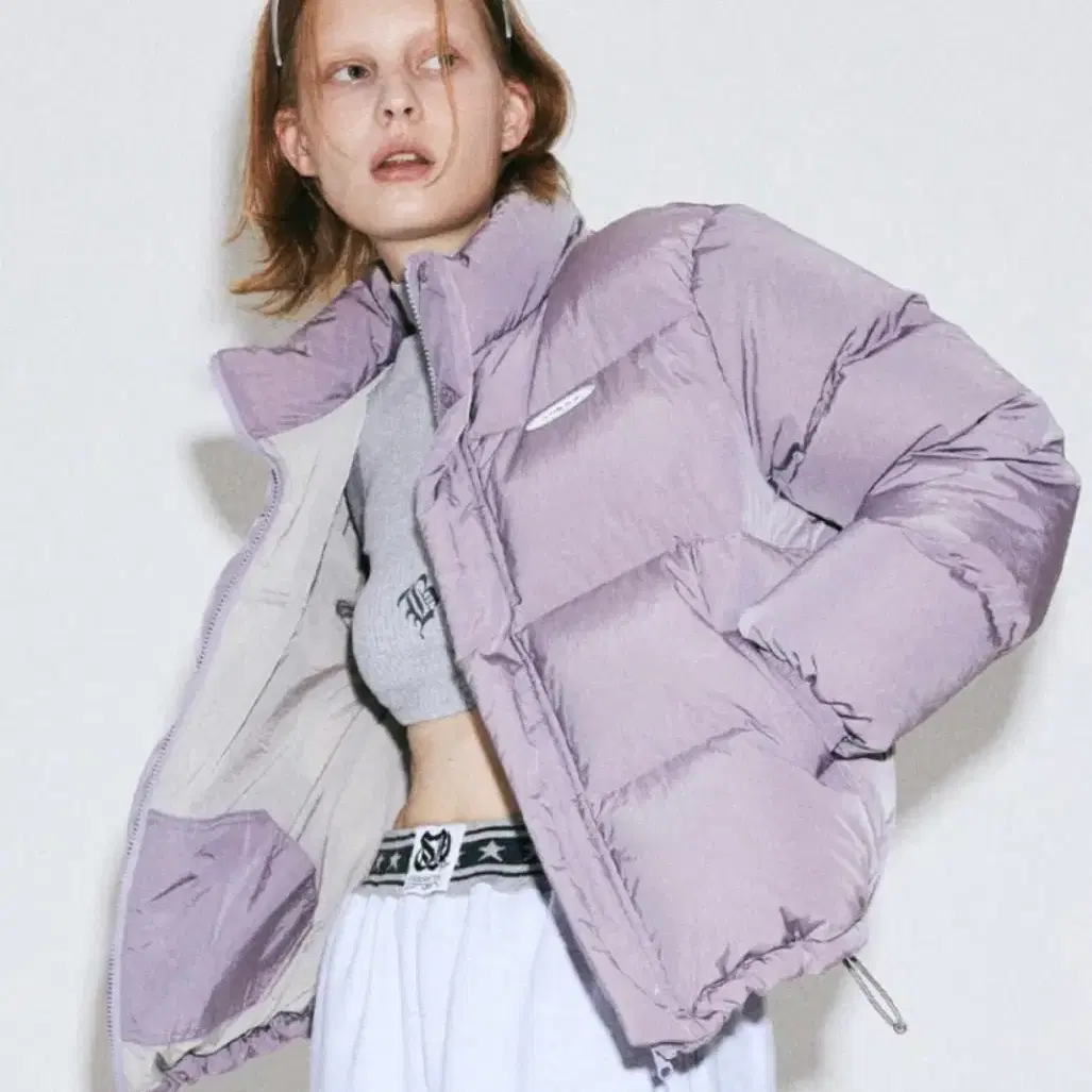 스컬프터 SHORT REVERSIBLE PUFFER DOWN [MAUVE