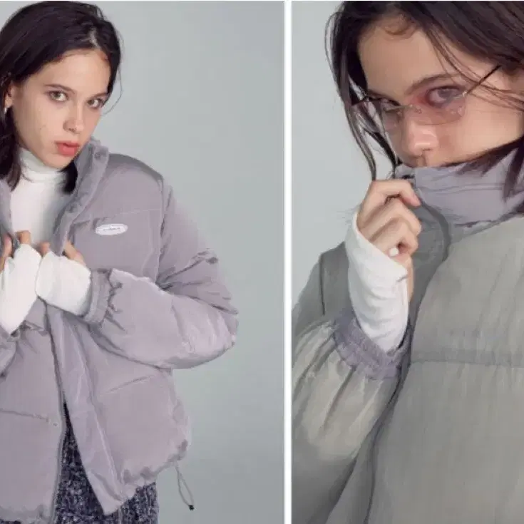 스컬프터 SHORT REVERSIBLE PUFFER DOWN [MAUVE