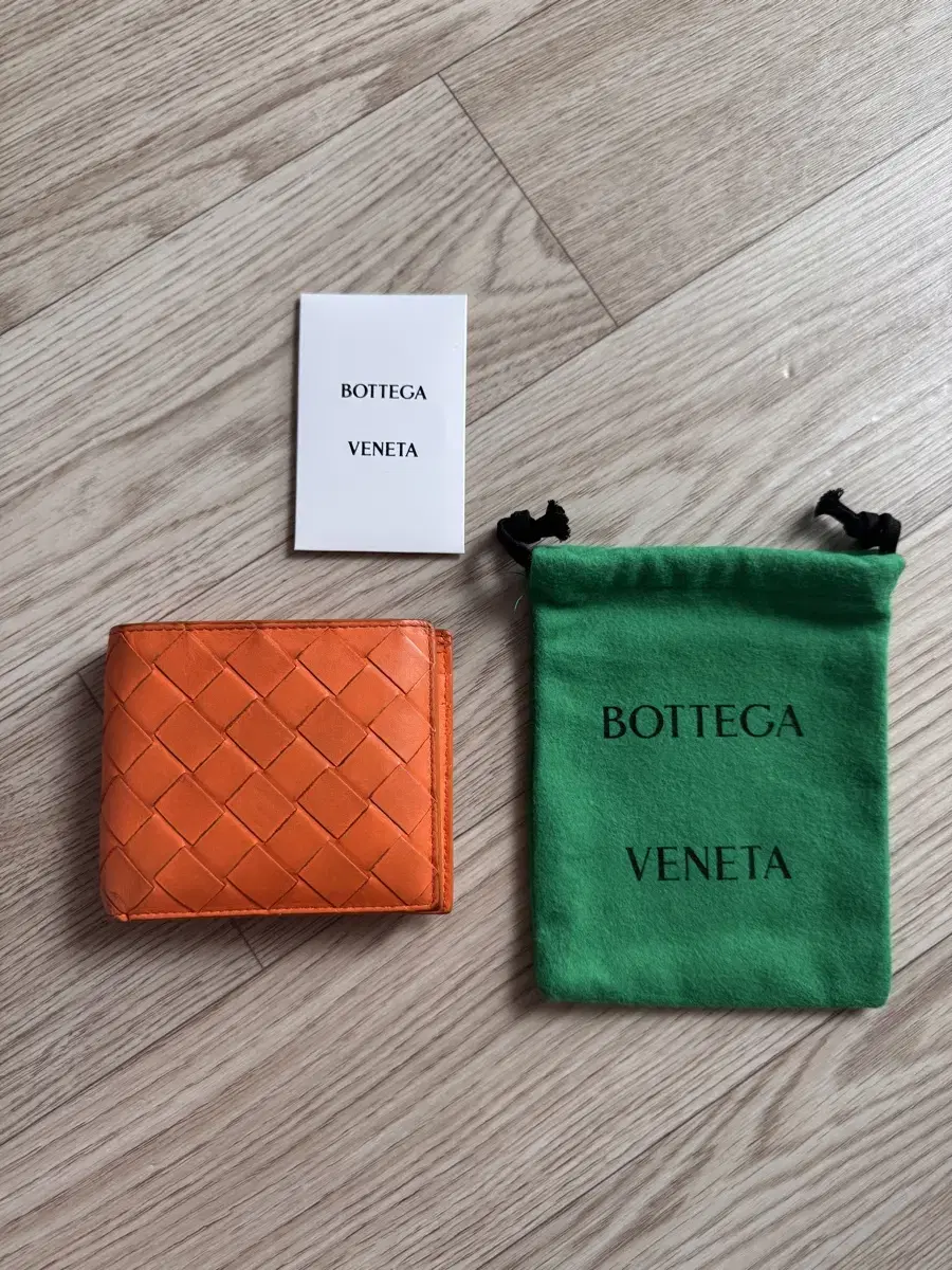 Genuine Bottega Veneta Intrecciato Cowhide Leather Men's Wallet