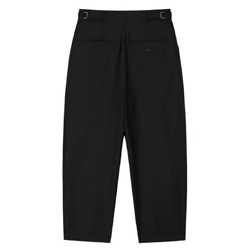 [아트이츠액츠] Wool Side Two Tuck Pants_Black