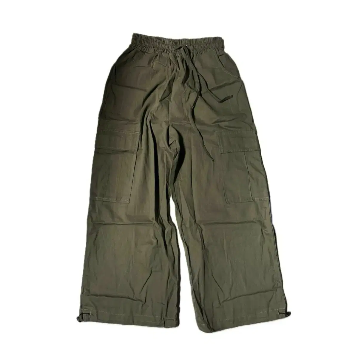 khaki cargo wide pants