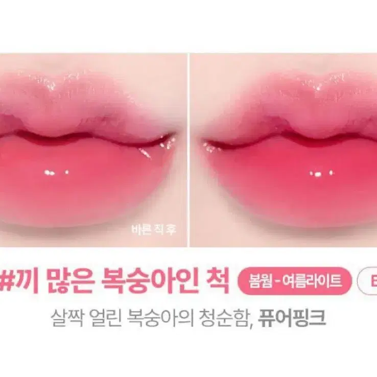 릴리바이레드 앙큼라이어 코팅 틴트 5끼 많은 복숭아인 척