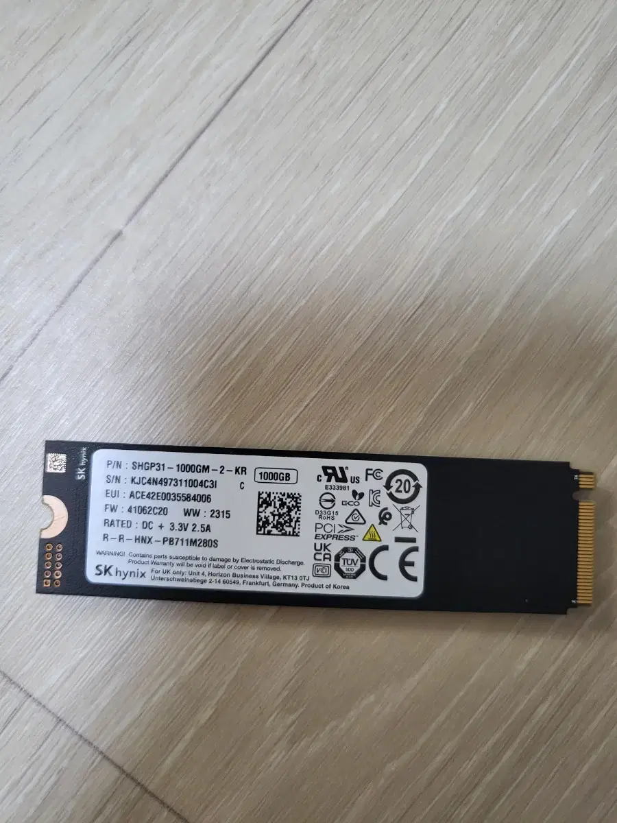 SSD m.2 1TB 팝니다