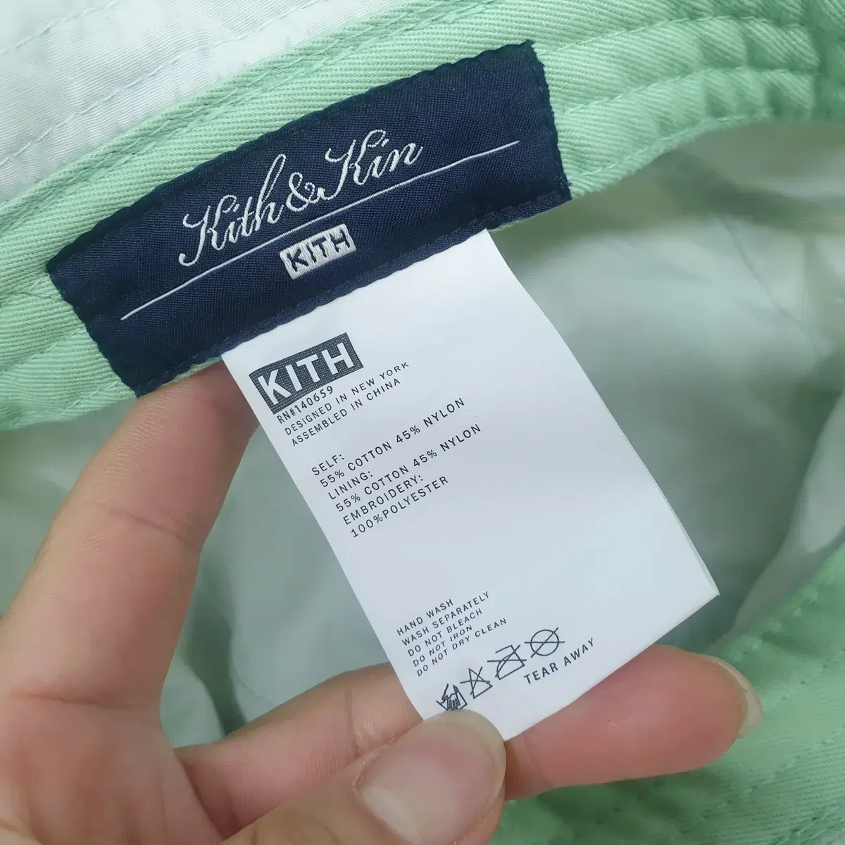 KITH 키스 버킷햇 나일론 코튼 벙거지 모자 상태좋음