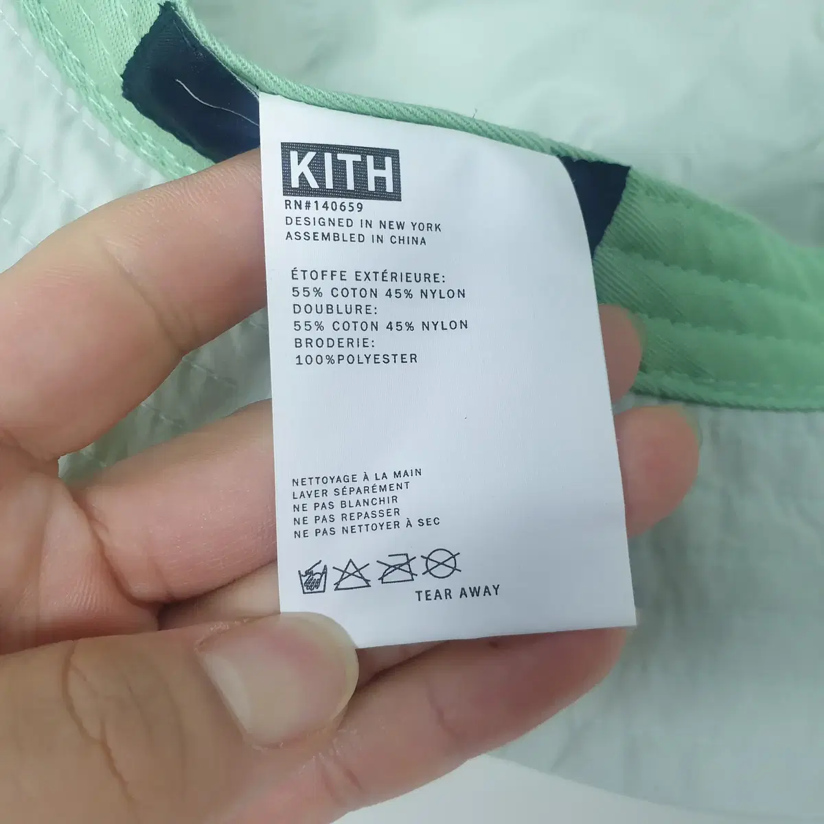 KITH 키스 버킷햇 나일론 코튼 벙거지 모자 상태좋음