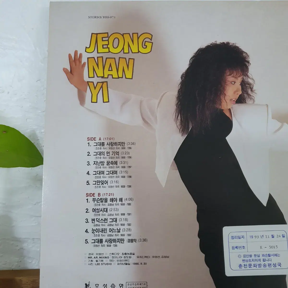 정난이 LP  1990   귀한음반