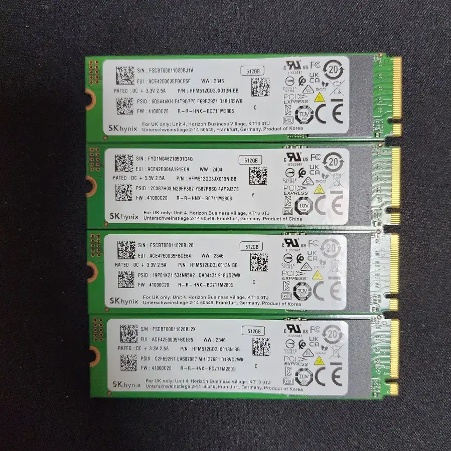 컴퓨터 저장장치 하아닉스 NVME SSD BC711 512GB