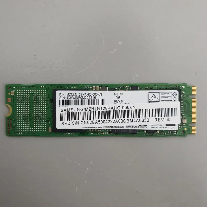 [무료배송] 중고 삼성 M.2 SATA PM871 128GB SSD