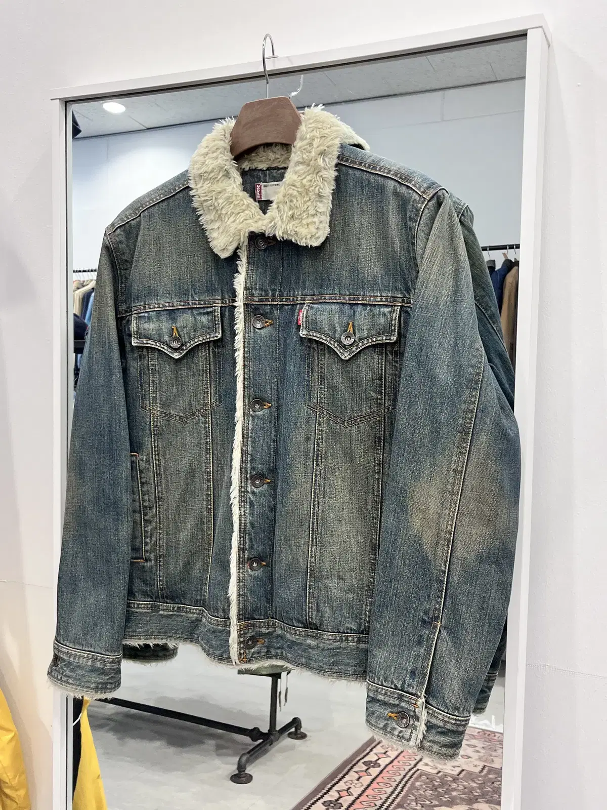 00s Levis 리바이스 쉐르파 데님 트러커 자켓