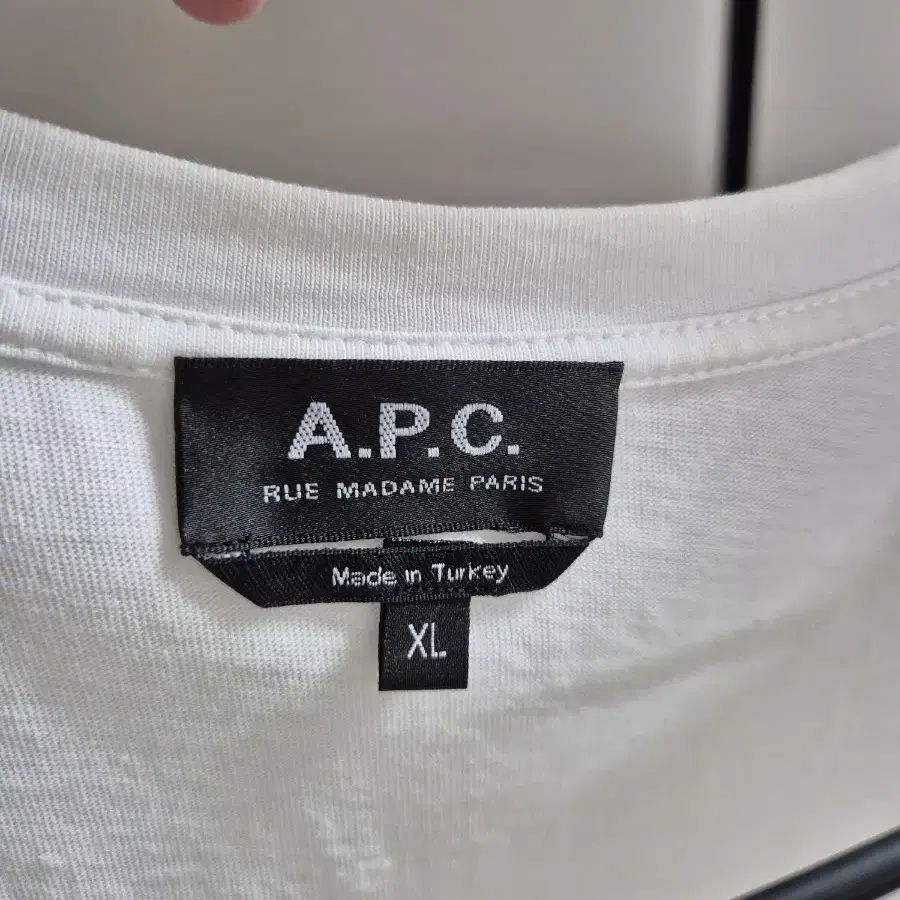 apc 아페쎄 벨벳로고 티셔츠 XL