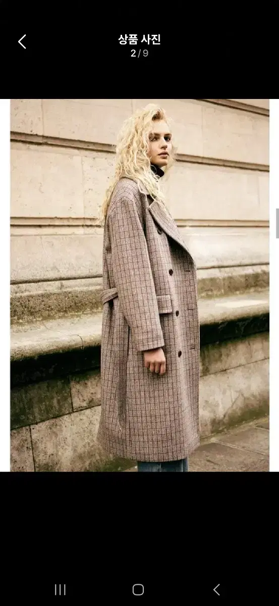 (Last Call) Anderson Belle Wool Check Coat S