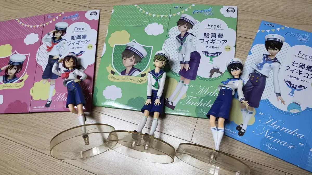 (Unpo)Free Childhood Figures 3pcs (Haruka, Makoto, Rin) sold in bulk