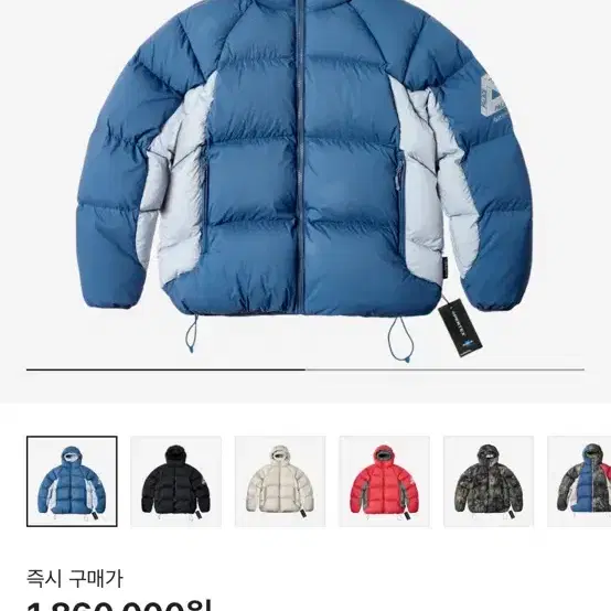 팔라스 바라클라바 푸파 블루 칠 23FW