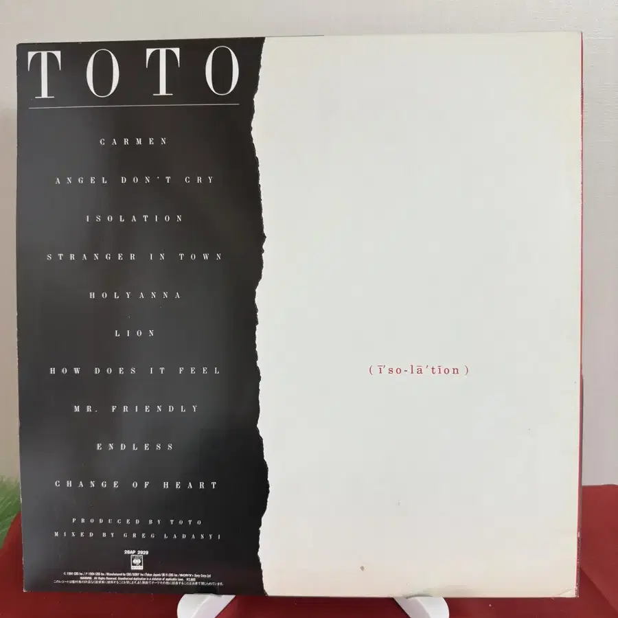 Toto -  Isolation(LP)