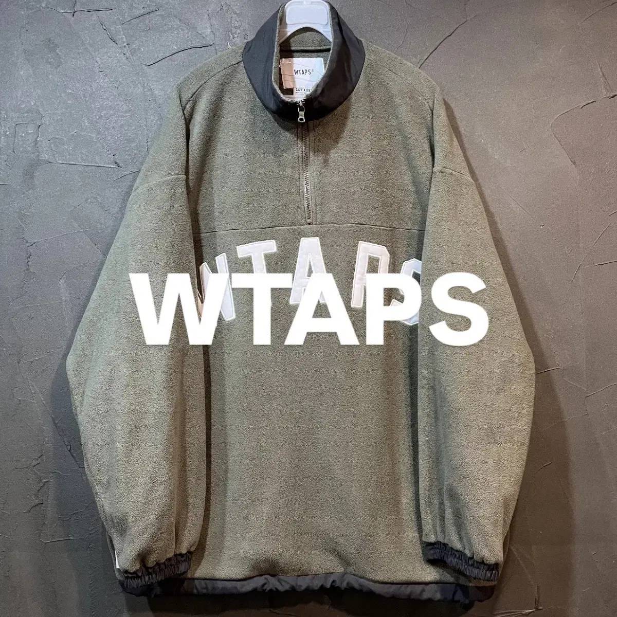 [03] WTAPS 더블탭스 반집업 플리스