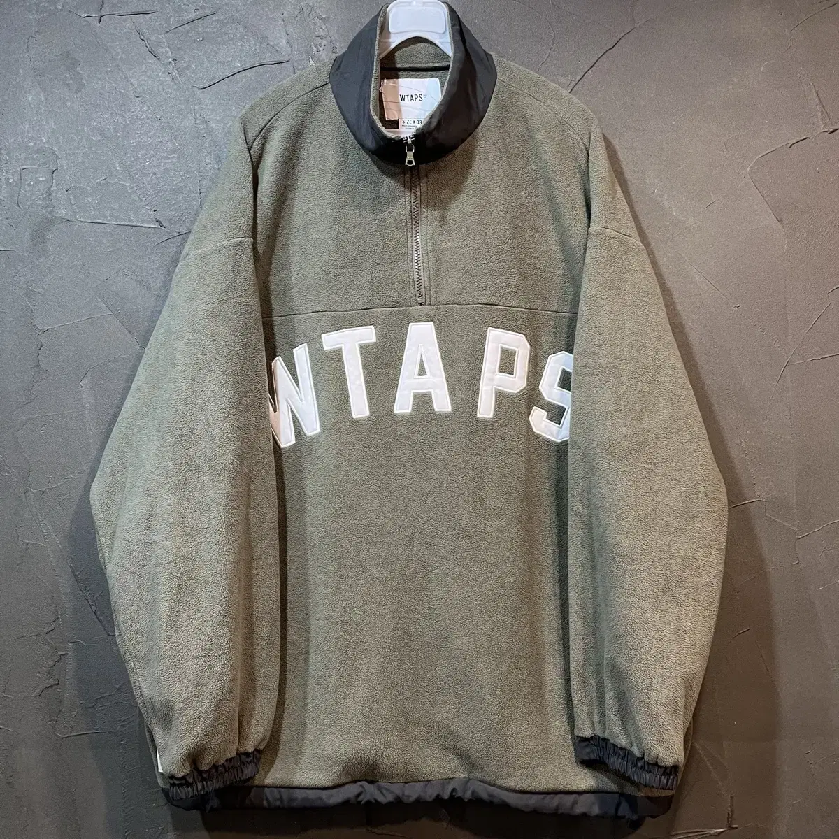 [03] WTAPS 더블탭스 반집업 플리스