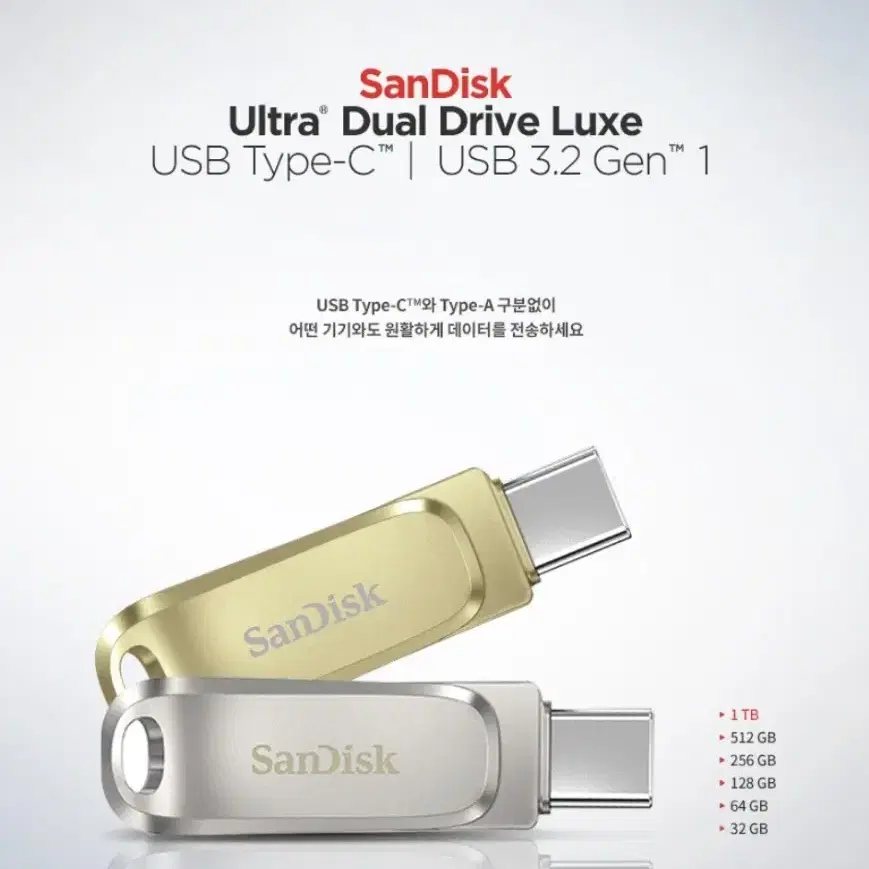 샌디스크 USB 512g Gen3.2 C타입지원