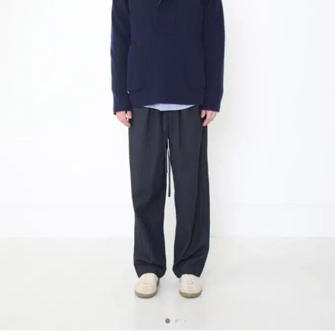 (L)도큐먼트 SHIRTING SWEATER JACKET_NAVY 라지