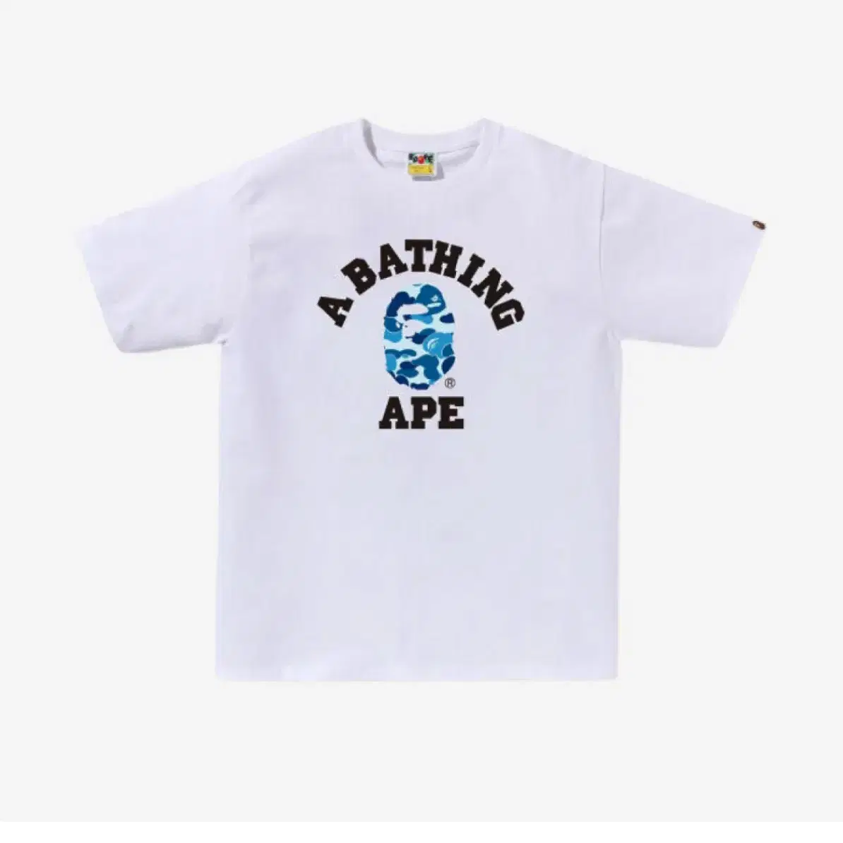 베이프 bape 카모 화이트 블루 M