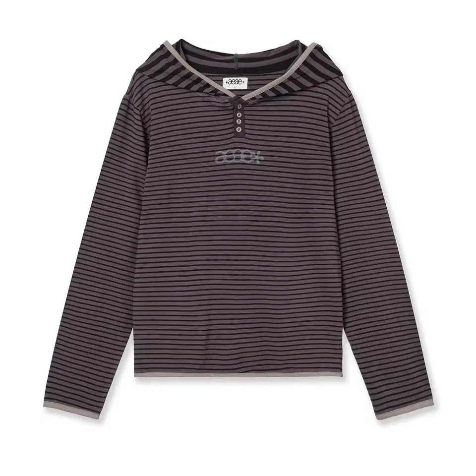 aeae STRIPE HOODIE [PURPLE]