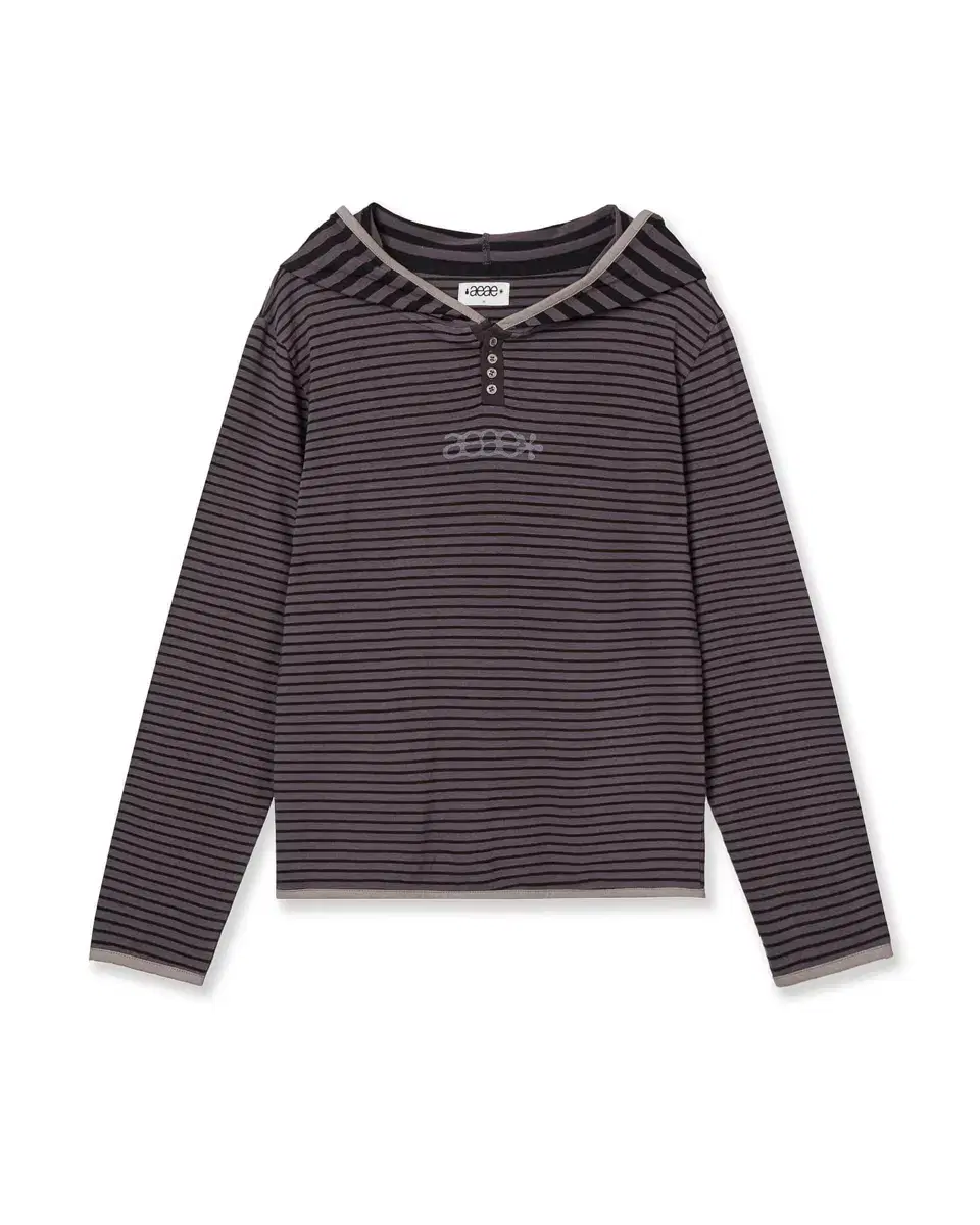 aeae STRIPE HOODIE [PURPLE]