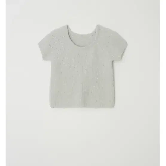 윤슬샵 mini knit top (white mint)