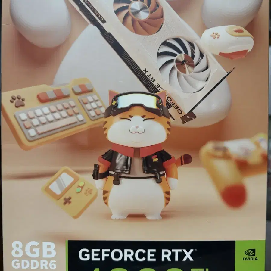 RTX 4060 Ti MEOW 미개봉 화이트 3팬