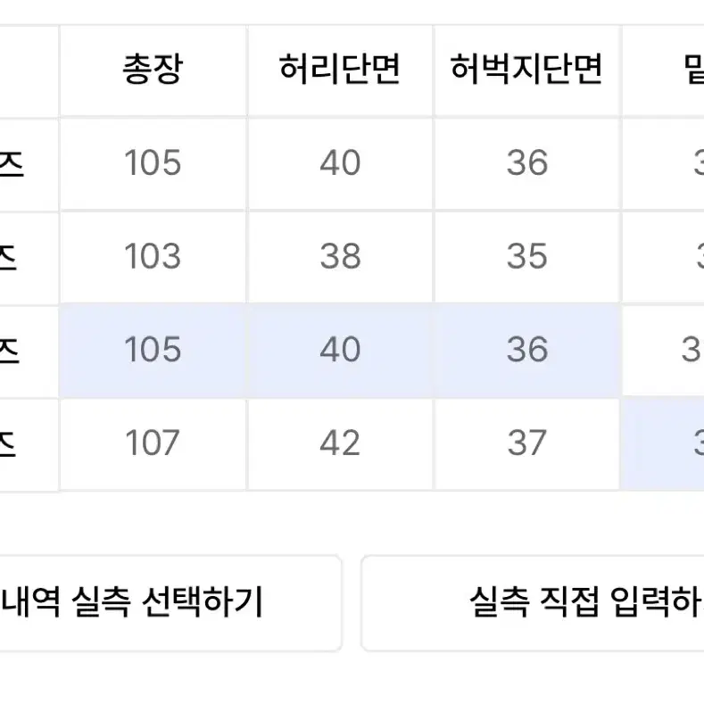 파브레가 사이드 데님 연청 2사이즈