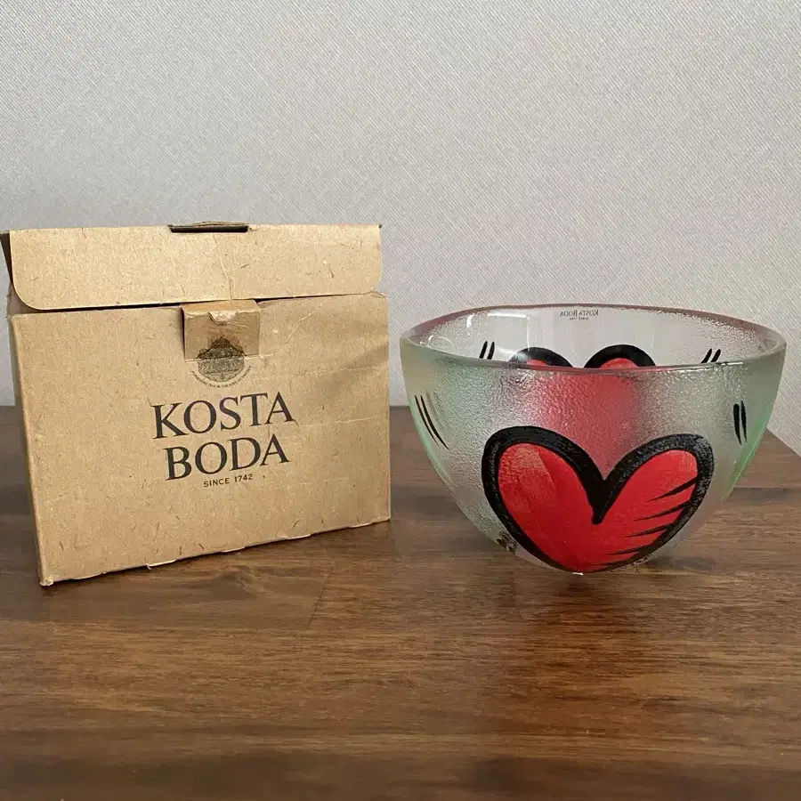 KOSTA BODA <HEART> Glass Bowl 15cm