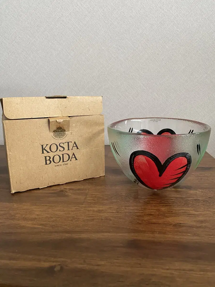 KOSTA BODA <HEART> Glass Bowl 15cm