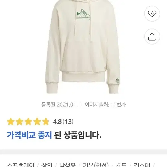 ADIDAS 아디다스 스탠스미스 후드티100사이즈