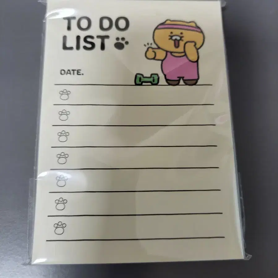 춘식이 접착 메모지 투두 리스트, 할 일 메모지 to do list