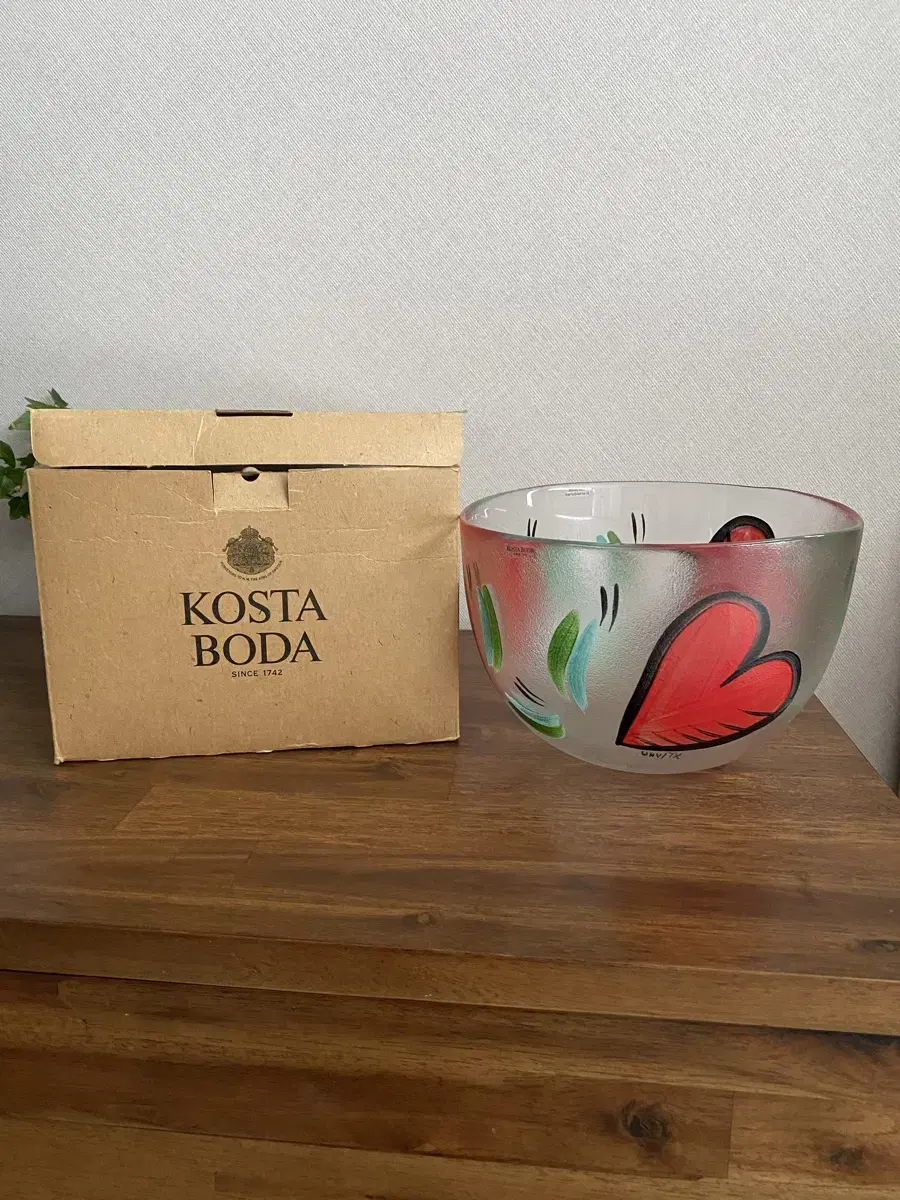 KOSTA BODA <HEART> Glass Bowl 22cm