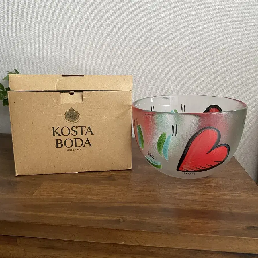 KOSTA BODA <HEART> Glass Bowl 22cm